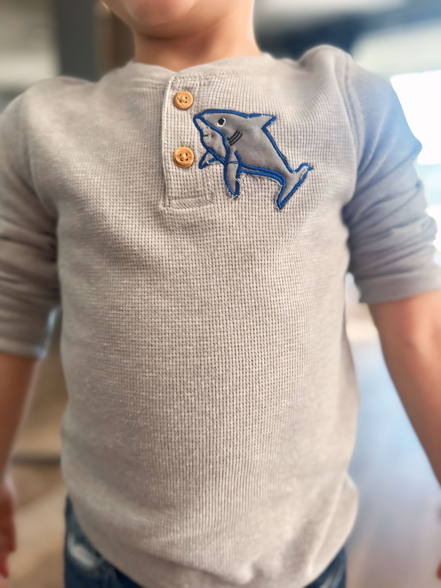 Shark Patch Long-sleeve Shirt