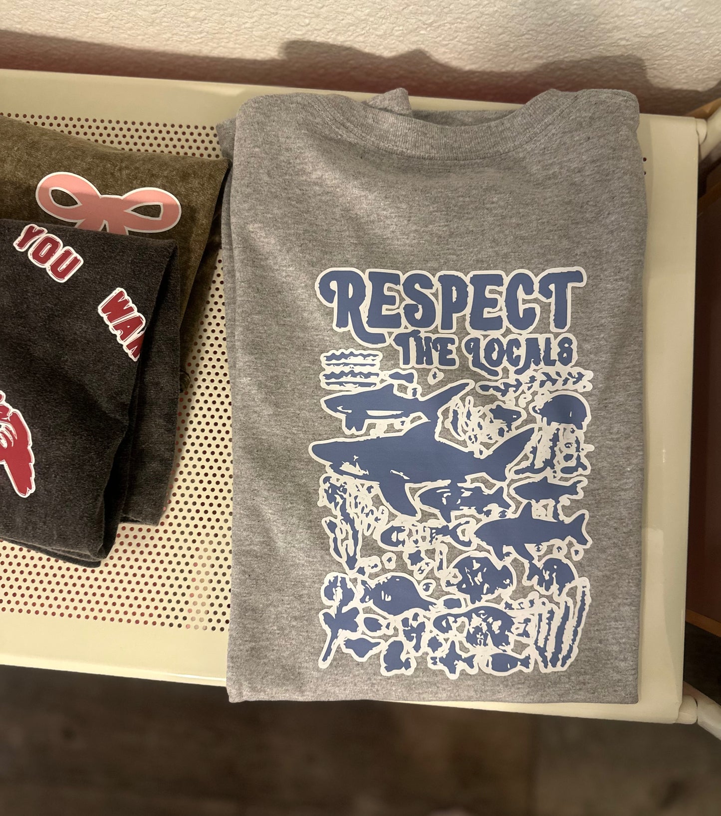 Clever Play on words "Respect The Locals" Tee Available meow