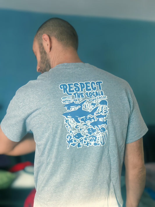 Clever Play on words "Respect The Locals" Tee Available meow